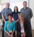 St.Mary’s Rasharkin ASAP Committee members Terry Hasson, Dominic Kelly and Sharon Kearns who attended an ASIST workshop recently, also pictured at the front is ASIST Trainers Danielle Gallagher and Amanda Pollock 